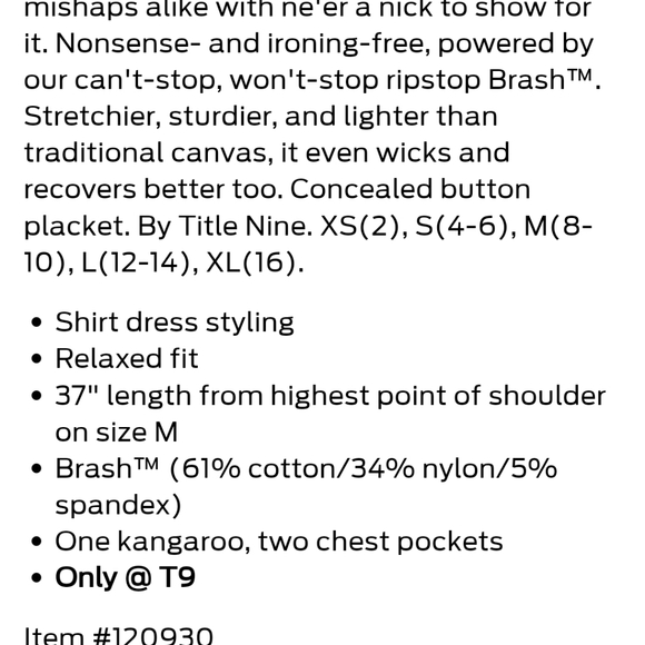 Title Nine Navy Blue Wren Utility Dress - size small - Picture 5 of 7